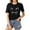 Black, variant on LUOGENLI Female T-shirts for Womens Women Round Neck Short Sleeve Everyday Text Botanical Floral Cat T Shirt Top T-shirts for Women Graphic Tee Valentines Grey S