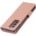 thumbnail image 6 of Galaxy Z Fold 2 5G Genuine Cowhide Leather Wallet Case,Flip Folio Magnetic Buckle Closure,Card Slots Holder,Cash Pockets Cover Case with Kickstand Cases for Samsung Galaxy Z Fold 2,Rosegold, 6 of 14