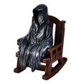 thumbnail image 1 of (2 Pack) Ghostly Halloween Rocking Chair Resin Collectible Desktop Ornament Mysterious Black Robes Unique Gothic Home, 1 of 8