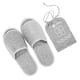 thumbnail image 2 of Zapatillas abiertas de viaje Zapatillas plegables portátiles Zapatillas de viaje de negocios para hotel en casa (gris), 2 of 5