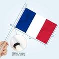 thumbnail image 4 of Anley France Mini Flag 12 Pack - Hand Held Small Miniature French Flags on Stick - 5x8 Inch with Solid Pole & Spear Top, 4 of 6