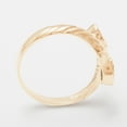 thumbnail image 3 of LBG British Made 14k Rose Gold Natural Peridot Womens Band Ring - 33 size options - 6.75 - 33 size options - Sizes 4 to 12 Available, 3 of 6