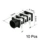 Connecteur Jack Audio 3,5 mm Prise Femelle 5 Broches PJ-313 10pcs – image 2 sur 4
