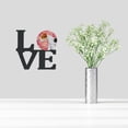 thumbnail image 2 of Fox Terrier Love Metal Wall Artwork LOVE, 2 of 2