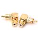 thumbnail image 3 of Gwong Electrónica 2 unids RCA Ángulo recto Masculino a hembra Conector chapado en oro 90 GRADO ADAPTADOR, 3 of 6