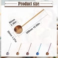 thumbnail image 2 of Ladle Long Handle,Heavy Duty Stainless Steel Soup Ladles Cooking Utensils,80ml Metal Gold Wear-resistant Spoon,Kitchen Dipper Spoon Multi-use Cooking Utensil for Hot Oil and Water Soup(Red), 2 of 8