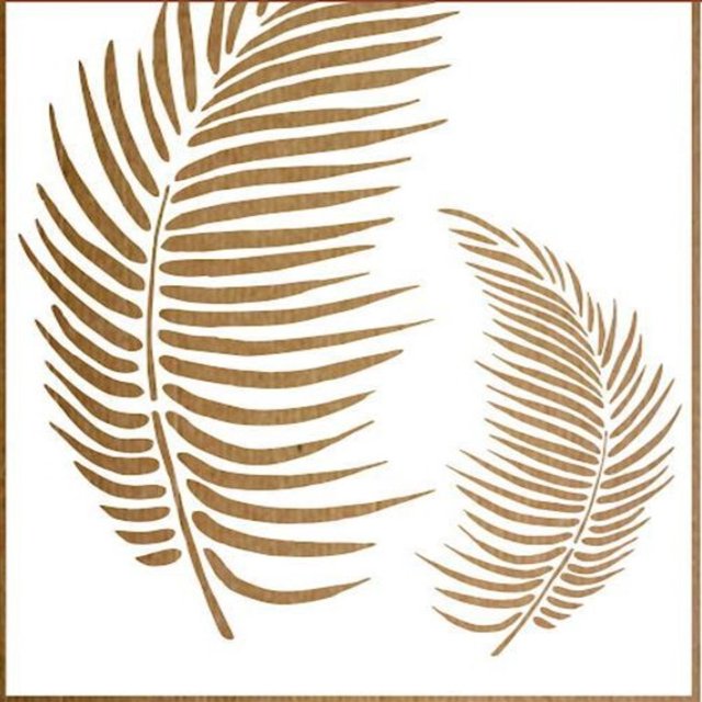 Plantilla Decorativa De Pared Plumas 0152 40 Cm X 60 Cm Pintafacil 0152
