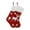 C, variant on Christmas Gift Bags, 18 Inch Unique Red Linen Embroidered Christmas with Lights , Gift Bag Up Christmas 2Pcs