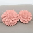 thumbnail image 3 of Fennco Styles 3D Petals Flower Filled Decorative Throw Pillow 16" Round - Rose Floral Felt Accent Pillow for Couch, Bedroom, Living Room, Office, Holiday Décor, and Housewarming, Birthday Gift, 3 of 4