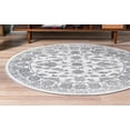 thumbnail image 4 of Rugs.com Boston Collection Rug – 8 Ft Round Light Gray Low-Pile Rug Perfect For Kitchens, Dining Rooms, 4 of 9