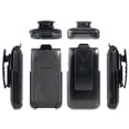thumbnail image 6 of Holster for Go Flip Phone, Nakedcellphone Black [Rotating/Ratchet] Belt Clip Holder Case [with Kickstand] for Alcatel Go FlipV, MyFlip 4G, QuickFlip, Cingular Flip2, A405DL, 6 of 7