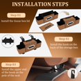thumbnail image 2 of Hunlyman Car Back Seat Organizer with Cup Holders, Backseat Organizers Hanging Storage, for Hold Drinks, Handbag, Compatible with Most Vehicles, 2 of 8