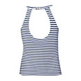 thumbnail image 7 of Hessimy High Neck Tankini Top Backless Bathing Suit Tops for Women Swimsuit Top Key Hole Swim Top Only(Blue,XXL), 7 of 7