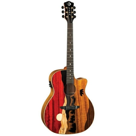 Luna Vista Bear - Tropical Wood Acoustic/Electric w/ Case