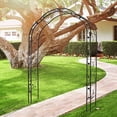 thumbnail image 2 of Kinbor 8' Black Metal and Steel Arbor, 2 of 8