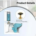 thumbnail image 5 of 2Pcs Toliet Bolts Universal Toilet Tank to Bowl Bolts Kit Toilet Tank Bolts Heavy Duty Bolts with Rubber,Stainless Steal Washers and Wing Nuts,Toilet Tank Bolts and Rubber Gaskets$$Tools &, 5 of 7