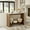 Brown, variant on COSIEST Vintage Light Grey Distressed Solid Wood 2 Drawers Console Table for Narrow Entryway