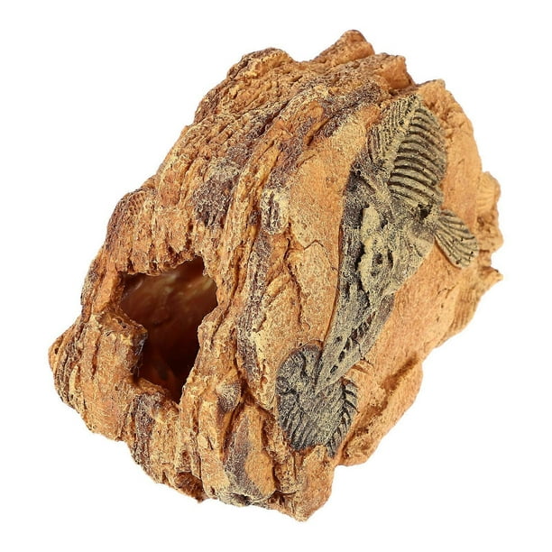 Reptile Basking Platform Turtle Hide Cave for Tortoise Lizard Snake Durable Lifelike Design Crawling Pet Resting Spot Hiding Place