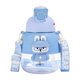 thumbnail image 2 of Botella de agua grande para niños, de plástico, de gran capacidad, estética, unisex, para estudiantes, con pajita, ideal para deportes al aire libre., 2 of 9