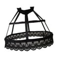 thumbnail image 2 of Enagua de alforja para mujer Zulema 2 aros Pannier negro, 2 of 8