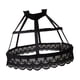thumbnail image 2 of Estilo Vintage mujer 2 aros Pannier enagua ahueca hacia fuera Birdcage Ruffles Underskirt para Cosplay Lolita niñas vestido de novia Accesorios negro Hugo Enagua de alforja para mujer, 2 of 9