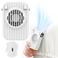 thumbnail image 2 of CoreLiving Hanging Neck Fan, Hands-Free Bladeless Design with 3 Speeds, Ultra-Quiet Mini USB Rechargeable Portable Personal Fan for Outdoor Activities, Lightweight Green Cooler, 2 of 10