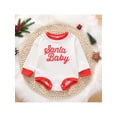 thumbnail image 2 of Kmbangi Babies Romper White Red Letters Printed Pattern Long Sleeve One-piece, 2 of 8
