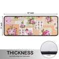 thumbnail image 5 of Kitchen Rugs Sets Of 2,Pioneer Flower Floral Print Pattern Anti Fatigue Kitchen Mat Rugs Non Slip Washable,Decorative Kitchen Floor Mats for Kitchen,Sink,Laundry,17"x47"+17"x47", 5 of 5