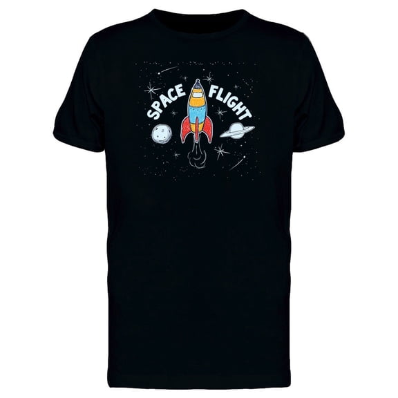 Space Flight Rocket Tee Men's -Image by Shutterstock