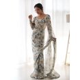 thumbnail image 3 of Floral Printed Ready to Wear Pure Georgette Saree - 28496080, 3 of 5