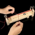 thumbnail image 4 of Wood Bracelet Jig with Scale Adjustable Length Bracelet Maker Kit DIY Hand Knitting Tool Bracelet Braiding Jig with 2 Clips for Belts Lanyards, 4 of 8