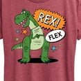 thumbnail image 3 of Toy Story - Rex Flex - Women's Short Sleeve Graphic T-Shirt, 3 of 5