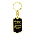 thumbnail image 4 of Righteous Man Proverbs 20:7 Swivel Keychain Dog Tag Stainless Steel or 18k Gold, 4 of 16