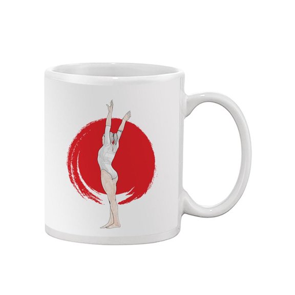Gymnast On Balance Beam. Mug Unisex's -Image by Shutterstock