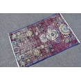 thumbnail image 2 of Vintage Rug, Turkish Rug, 1.7x2.6 ft Small Rug, Oushak Rug, Purple Bedroom Rugs, Rugs For Door Mat, Ethnic Bathroom Rug, 2 of 10