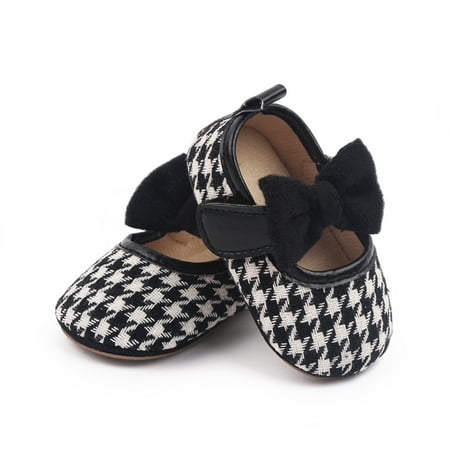 

Cathalem Girl Bowknot Toddler Shoes Baby Shoes Princess Wedding Party Dress Shoes For First Walking Baby Bare Sandals for Women Black 11