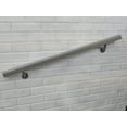 thumbnail image 2 of Aluminum Handrail Direct AHR Aluminum Wall Handrail w/ Mounts (9' Length,Silver) USA Made, 2 of 5