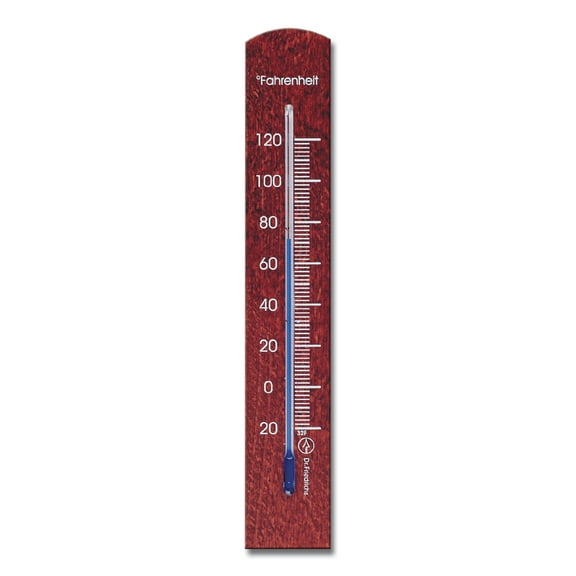 Wall Thermometer 7.12 inch Beechwood Walnut Finish