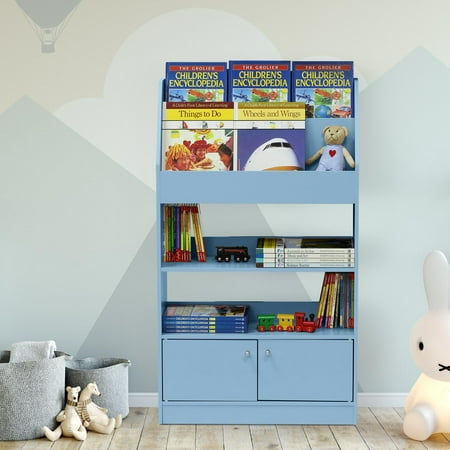 Furinno Fr16119 Kidkanac Magazine Bookshelf With Toy Storage