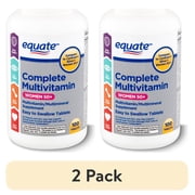 (2 pack) Equate Complete Multivitamin/Multimineral Supplement Tablets, Women 50+, 100 Count, Compare to Centrum® Silver® Women 50+