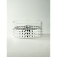 thumbnail image 2 of CC Home Furnishings 10" Silver Pyramid Pattern Cylindrical Glass Vase, 2 of 2