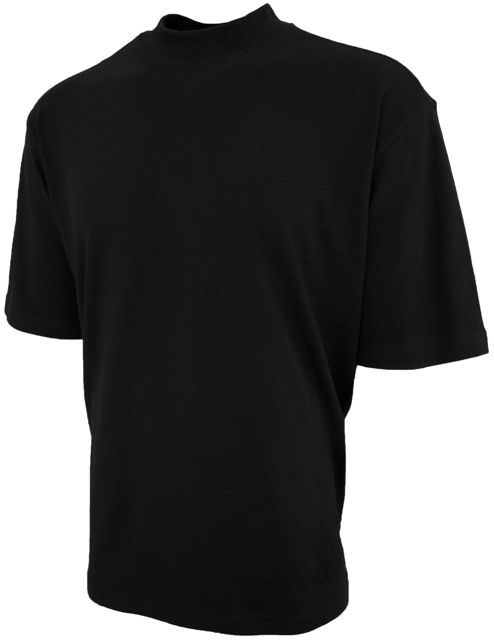 mens black mock neck