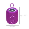 thumbnail image 3 of Altavoz 5.3 compatible con Bluetooth Altavoz de 1200 mAh Radio FM Luz LED (púrpura) WDOplteas Para estrenar, 3 of 3
