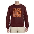 thumbnail image 2 of Wild Bobby Straight Outta Cleveland CLE Fan | Fantasy Football | Mens Sports Crewneck Graphic Sweatshirt, Brown, Small, 2 of 4