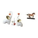 thumbnail image 5 of Esculturas de , figuras de cerámica, estatua de caballo en miniatura, adornos familiares de animales con acabado de resina creativo, adecuadas, 5 of 8