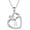 R, variant on Pendant Necklace for Women Goodluck Elephant Love Heart Pendant Necklace Jewelry for Women