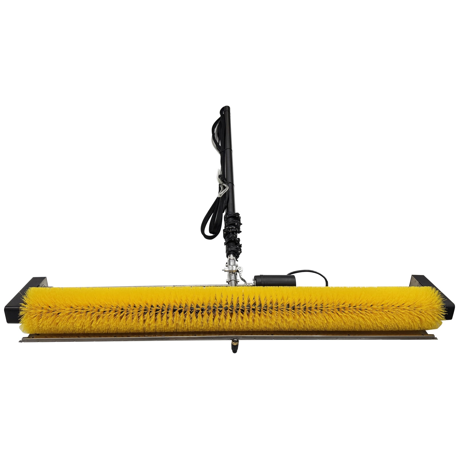 5M Automatic Solar Panel Cleaner 110V Electric Roller Brush with 16.4FT Pole High-Efficiency Scrubbing