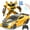 Yellow, variant on Remote Control Car Transform Toys,2.4G 1:12 Scale Transform Car Robot,One Button Transformation and 360 Rotation Drifting