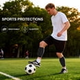 thumbnail image 3 of Unique Bargains Shin Guards with Honeycomb Pads Polyester Youth Soccer Shin Gear for Football Basketball Cycling Protective Comfortable Black S 2 Pairs, 3 of 6