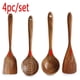 thumbnail image 3 of Vajilla de madera natural de teca, cuchara giratoria, colador de arroz largo, Espumador de sopa, juego de herramientas de cocina, 1-7 piezas, 3 of 5